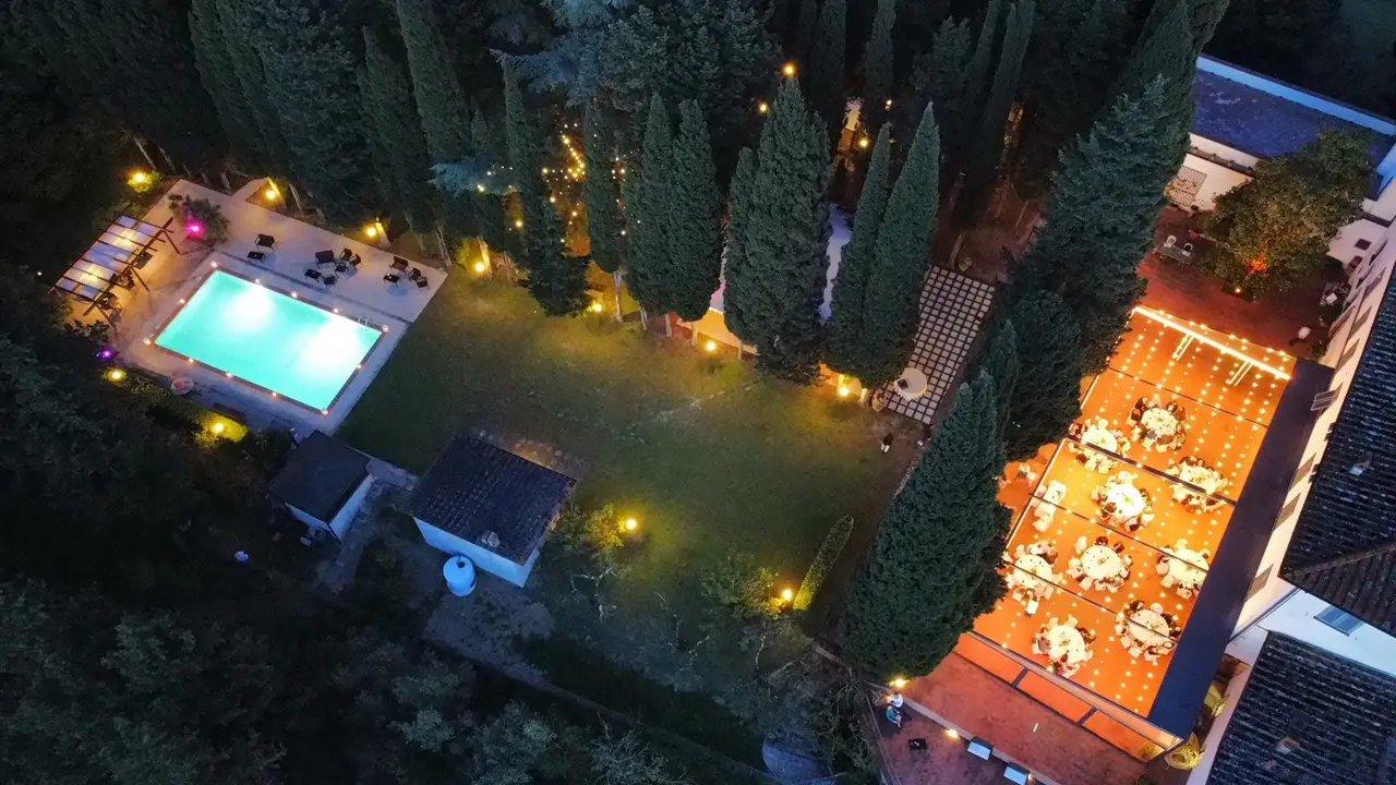 Villa Le Sorti dall'alto